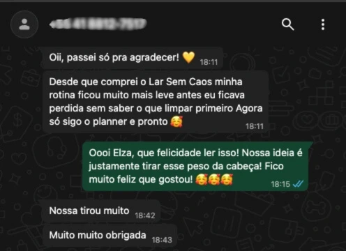 Depoimento de Elza sobre o Lar Sem Caos